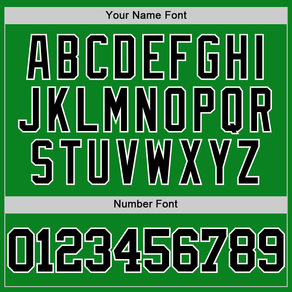 Custom Grass Green Black-White Authentic Basketball Jersey