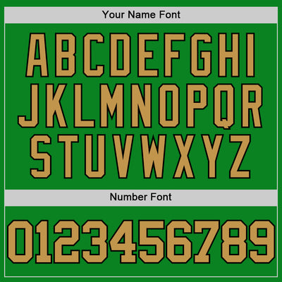 Custom Grass Green Old Gold-Black Authentic Basketball Jersey