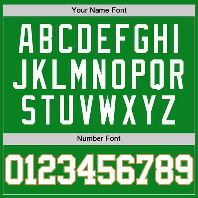 Custom Grass Green White-Old Gold Authentic Basketball Jersey