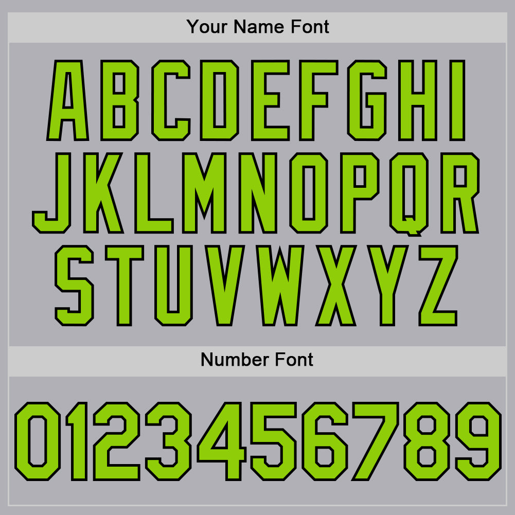 Custom Gray Neon Green-Black Mesh Authentic Throwback Baseball Jersey