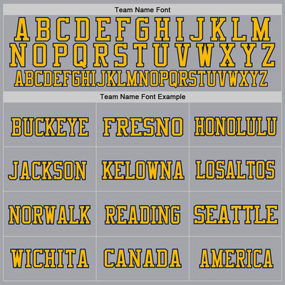 Custom Gray Gold-White Mesh Authentic Football Jersey