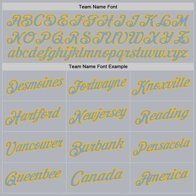 Custom Gray Light Blue-Gold Authentic Throwback Basketball Jersey