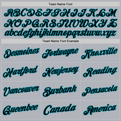 Custom Gray Black-Teal Authentic Throwback Basketball Jersey