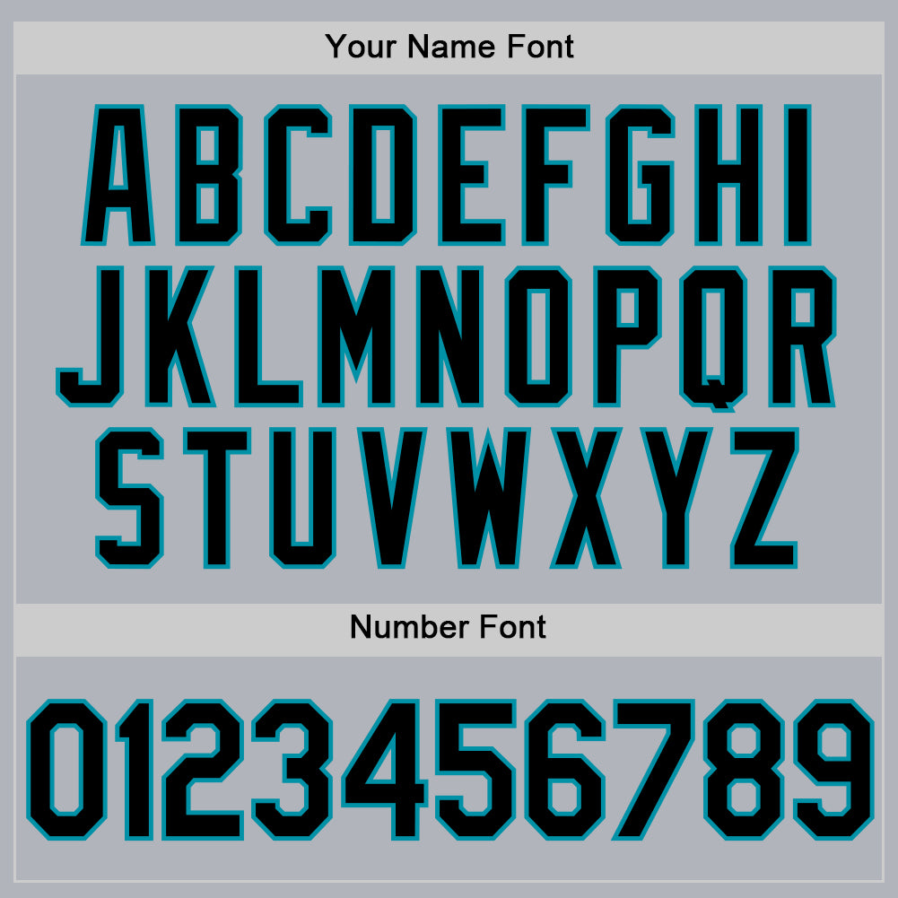 Custom Gray Black-Teal Authentic Throwback Basketball Jersey