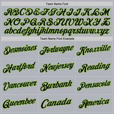 Custom Gray Black-Neon Green Authentic Throwback Basketball Jersey