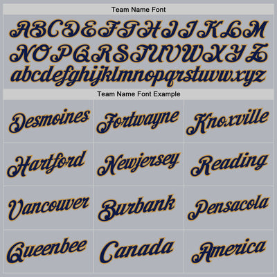 Custom Gray Navy-Old Gold Authentic Throwback Basketball Jersey