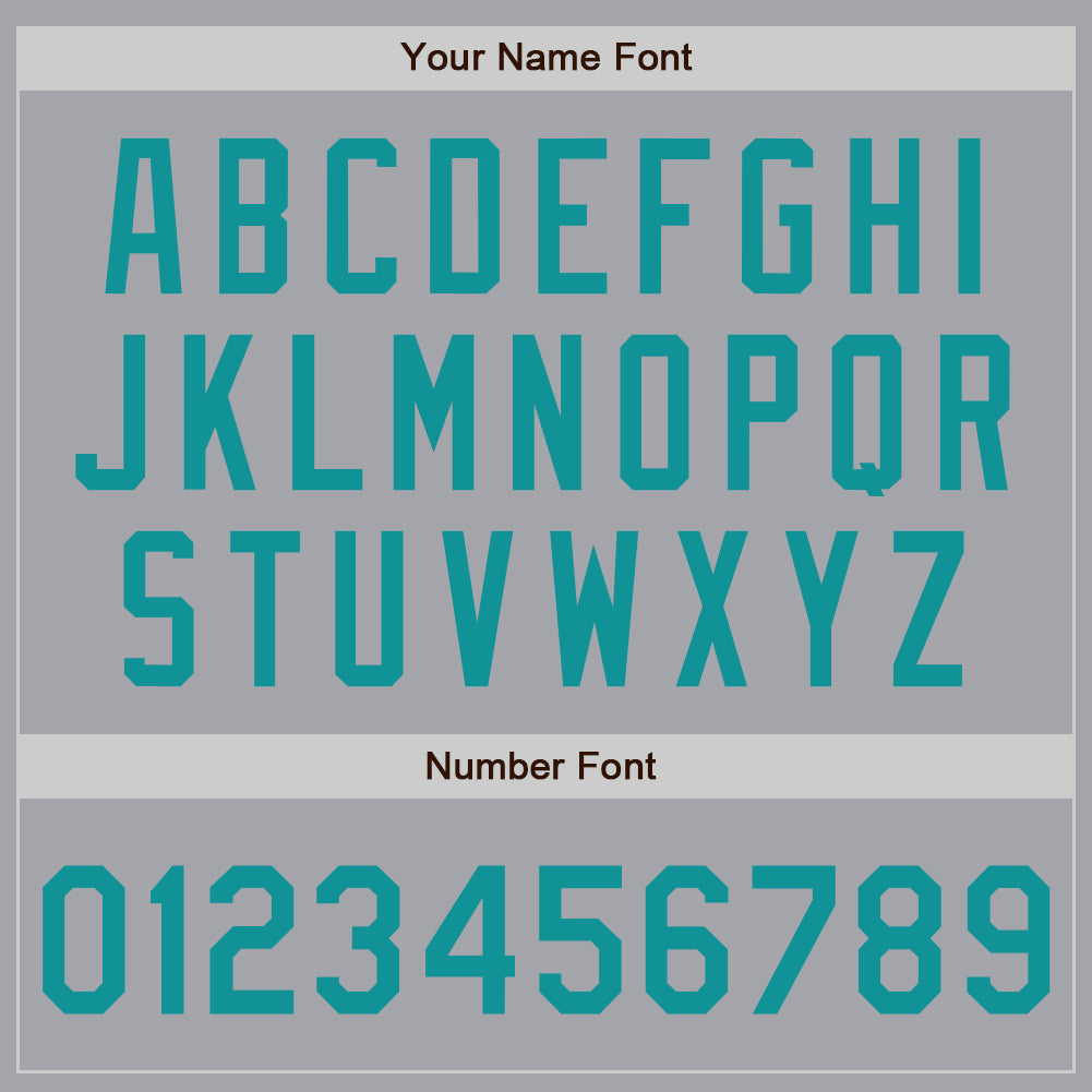 Custom Gray Teal Authentic Baseball Jersey