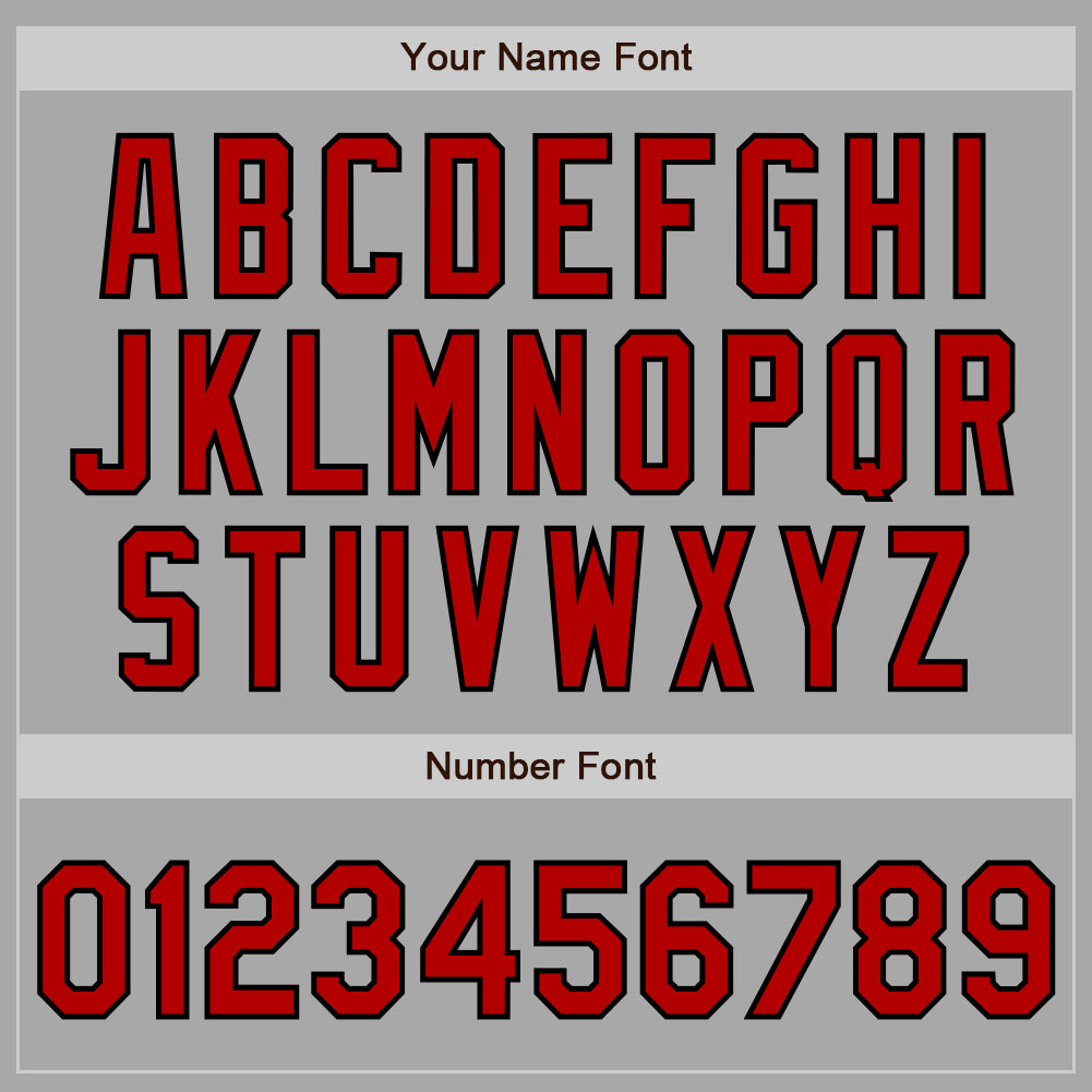 Custom Stitched Gray Red-Black Baseball Pullover Sweatshirt Hoodie