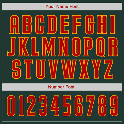 Custom Green Red-Gold Authentic Baseball Jersey