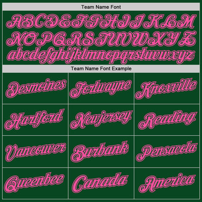 Custom Green Pink Authentic Throwback Basketball Jersey