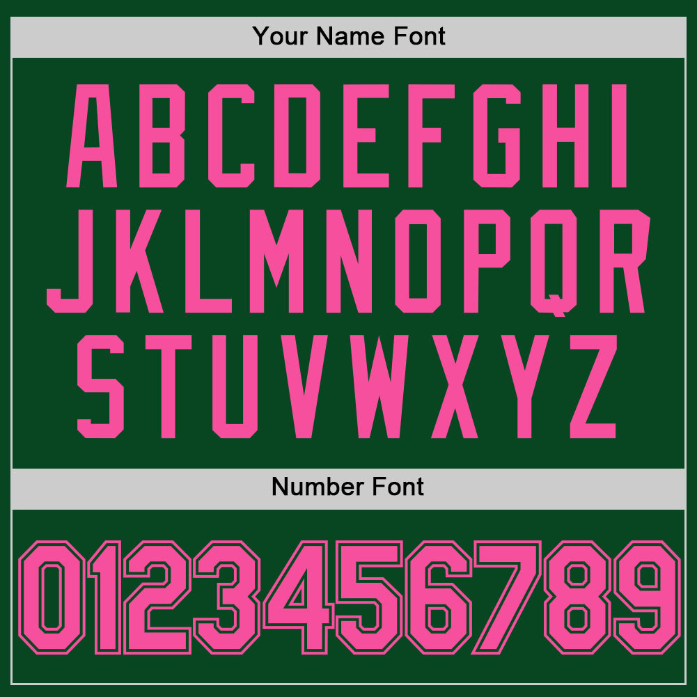 Custom Green Pink Authentic Throwback Basketball Jersey