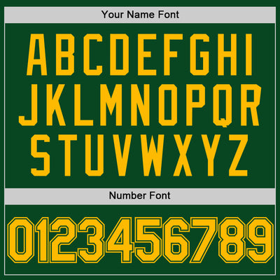 Custom Green Gold Authentic Throwback Basketball Jersey