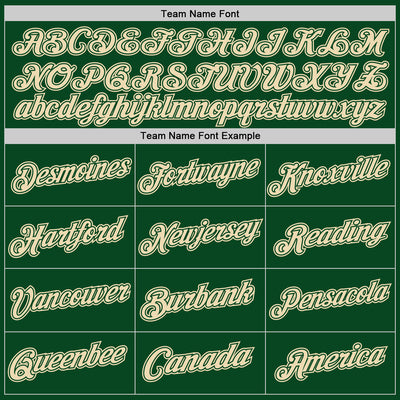 Custom Green Cream Authentic Throwback Basketball Jersey