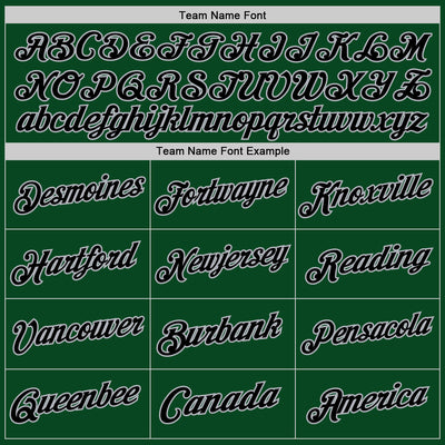 Custom Green Black-Gray Authentic Throwback Basketball Jersey