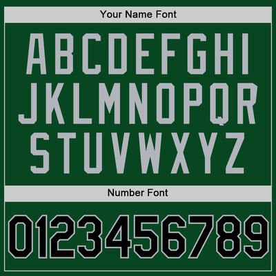 Custom Green Black-Gray Authentic Throwback Basketball Jersey