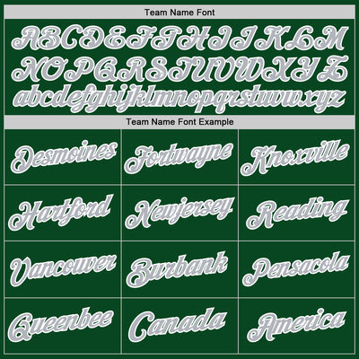 Custom Green Gray-White Authentic Throwback Basketball Jersey