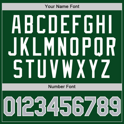 Custom Green Gray-White Authentic Throwback Basketball Jersey