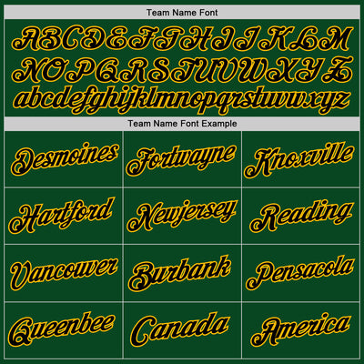 Custom Green Black-Gold Authentic Throwback Basketball Jersey