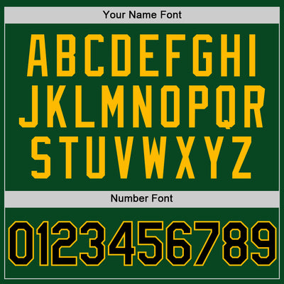 Custom Green Black-Gold Authentic Throwback Basketball Jersey