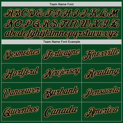 Custom Green Black-Old Gold Authentic Throwback Basketball Jersey