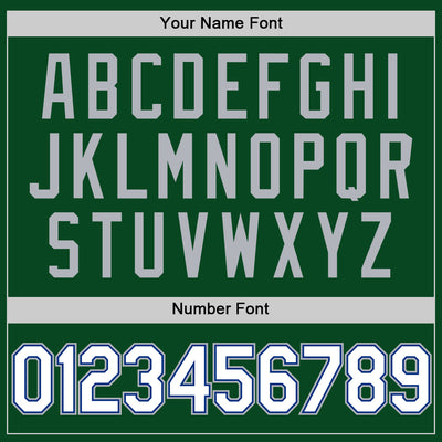 Custom Green White Royal-Gray Authentic Throwback Basketball Jersey