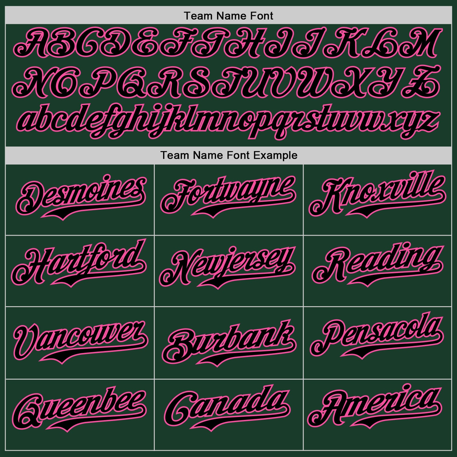 Custom Green Black-Pink Authentic Baseball Jersey