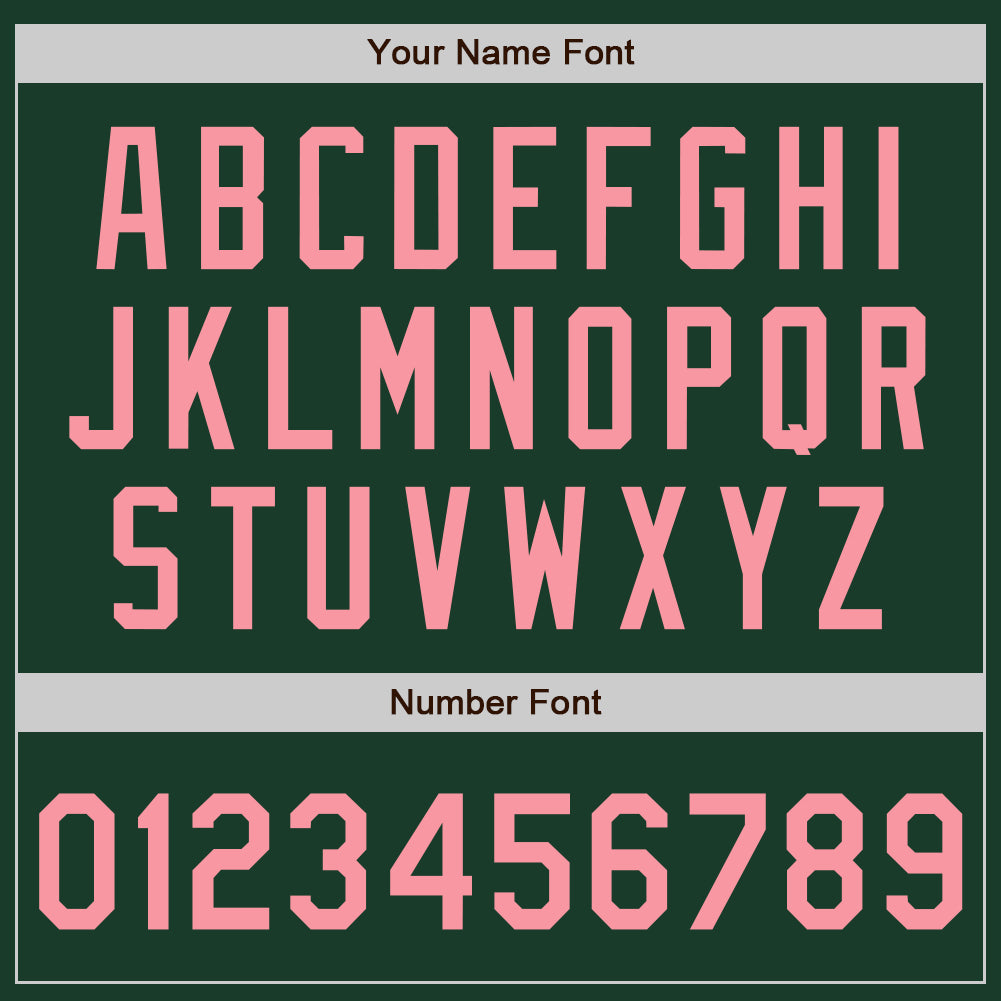 Custom Stitched Green Medium Pink Baseball Pullover Sweatshirt Hoodie