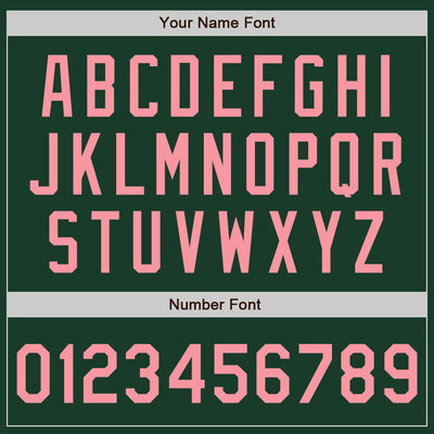 Custom Stitched Green Medium Pink Baseball Pullover Sweatshirt Hoodie