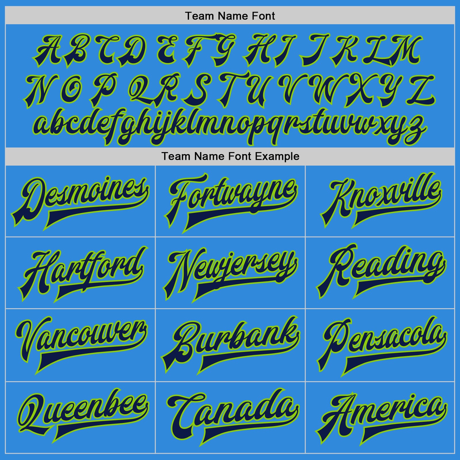 Custom Powder Blue Navy Cream-Neon Green Bomber Full-Snap Varsity Letterman Two Tone Jacket