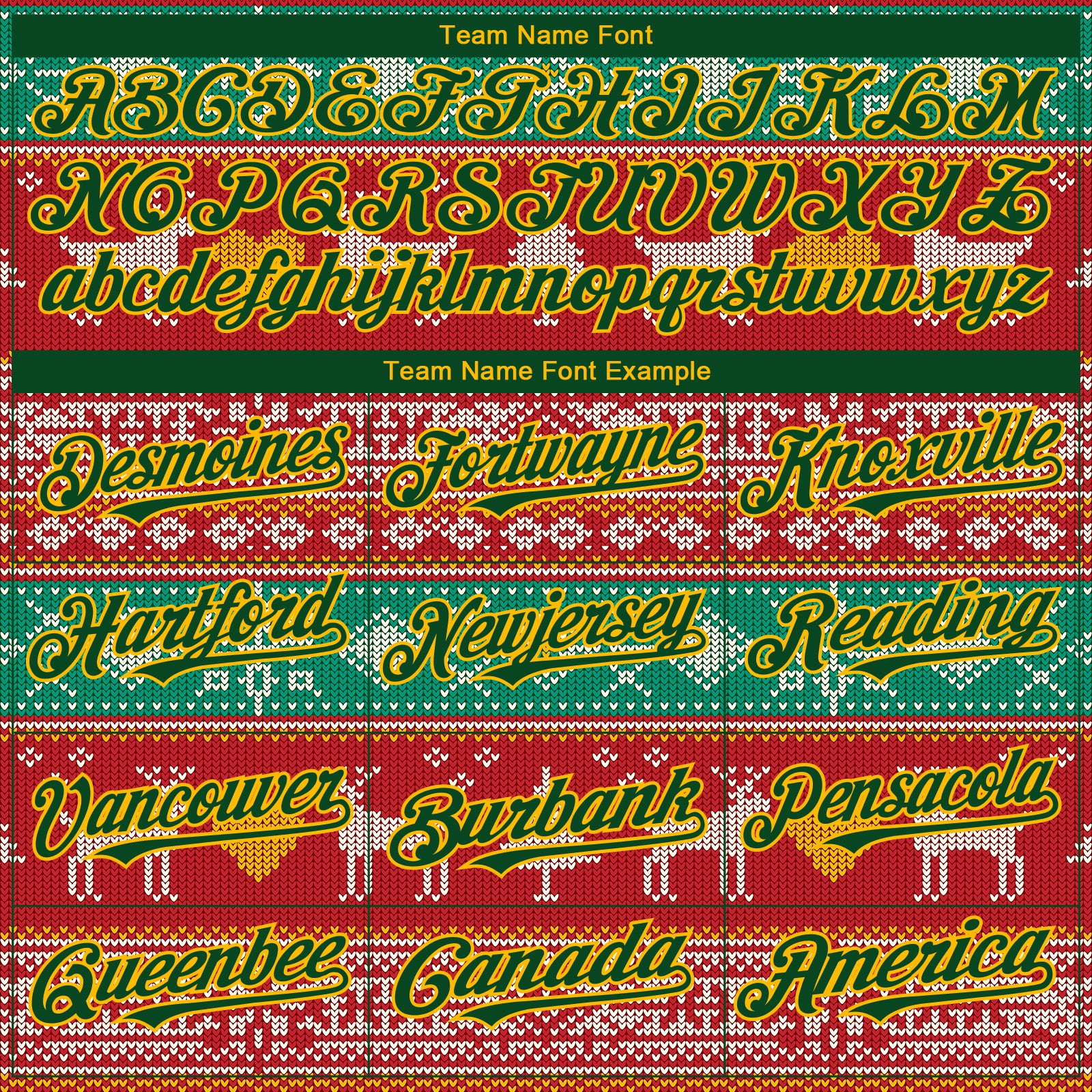 Custom Red Green-Gold Christmas Reindeers 3D Bomber Full-Snap Varsity Letterman Hoodie Jacket