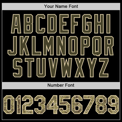 Custom Black Camo Olive-Cream Bomber Full-Snap Varsity Letterman Two Tone Lapel Collar Byron Jacket