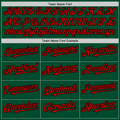 Custom Kelly Green Red-Black Bomber Full-Snap Varsity Letterman Hoodie Jacket