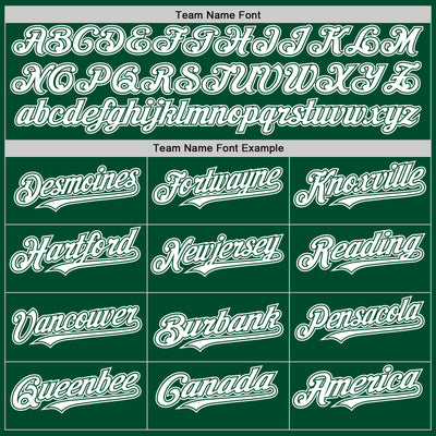 Custom Kelly Green White Bomber Full-Snap Varsity Letterman Hoodie Jacket