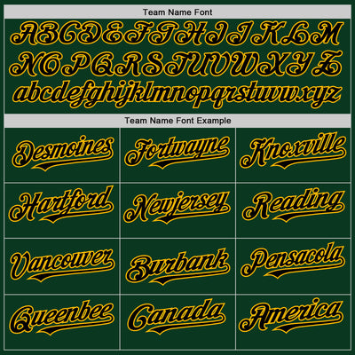 Custom Green Black-Gold Bomber Full-Snap Varsity Letterman Two Tone Hoodie Jacket