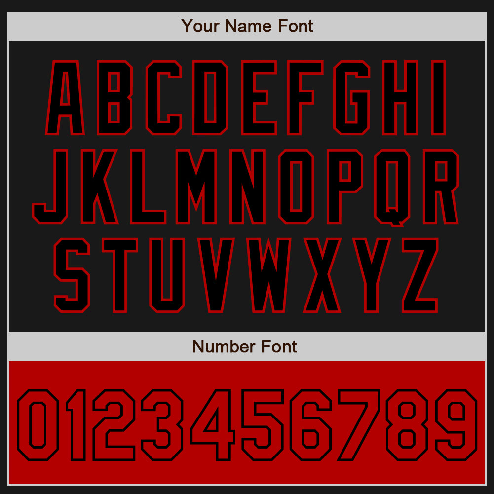 Custom Black Red Bomber Varsity Letterman Two Tone Zipper Jacket