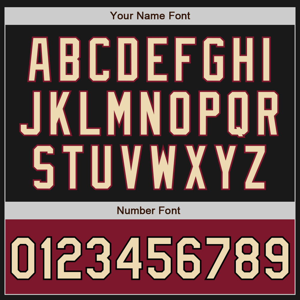 Custom Black Cream-Crimson Bomber Varsity Letterman Two Tone Zipper Jacket