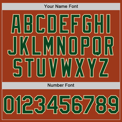 Custom Texas Orange Green-Cream Bomber Full-Snap Varsity Letterman Hoodie Jacket