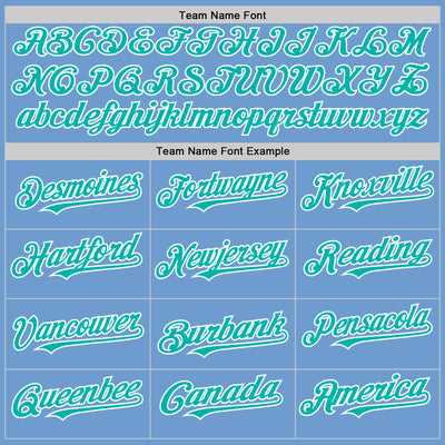 Custom Light Blue Aqua-White Bomber Full-Snap Varsity Letterman Hoodie Jacket