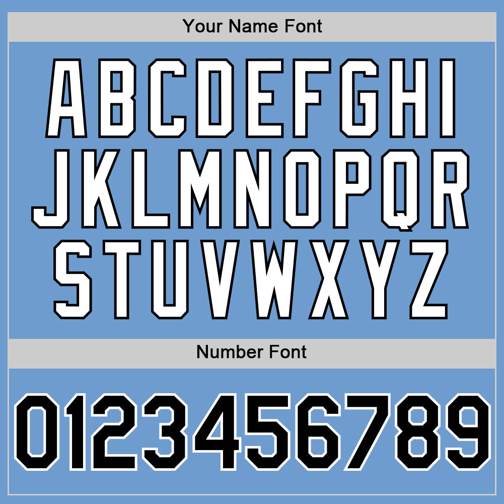 Custom Light Blue Black-White Bomber Full-Snap Varsity Letterman Hoodie Jacket