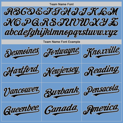 Custom Light Blue Black-Gray Bomber Full-Snap Varsity Letterman Two Tone Hoodie Jacket