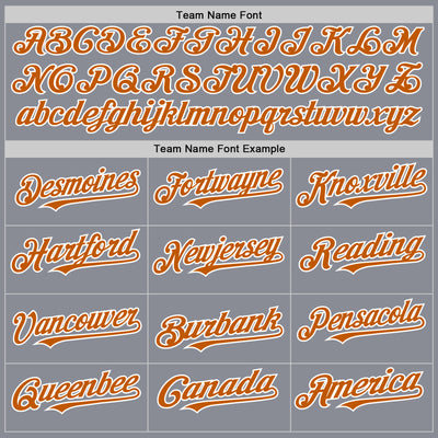 Custom Gray Texas Orange-White Bomber Full-Snap Varsity Letterman Two Tone Hoodie Jacket