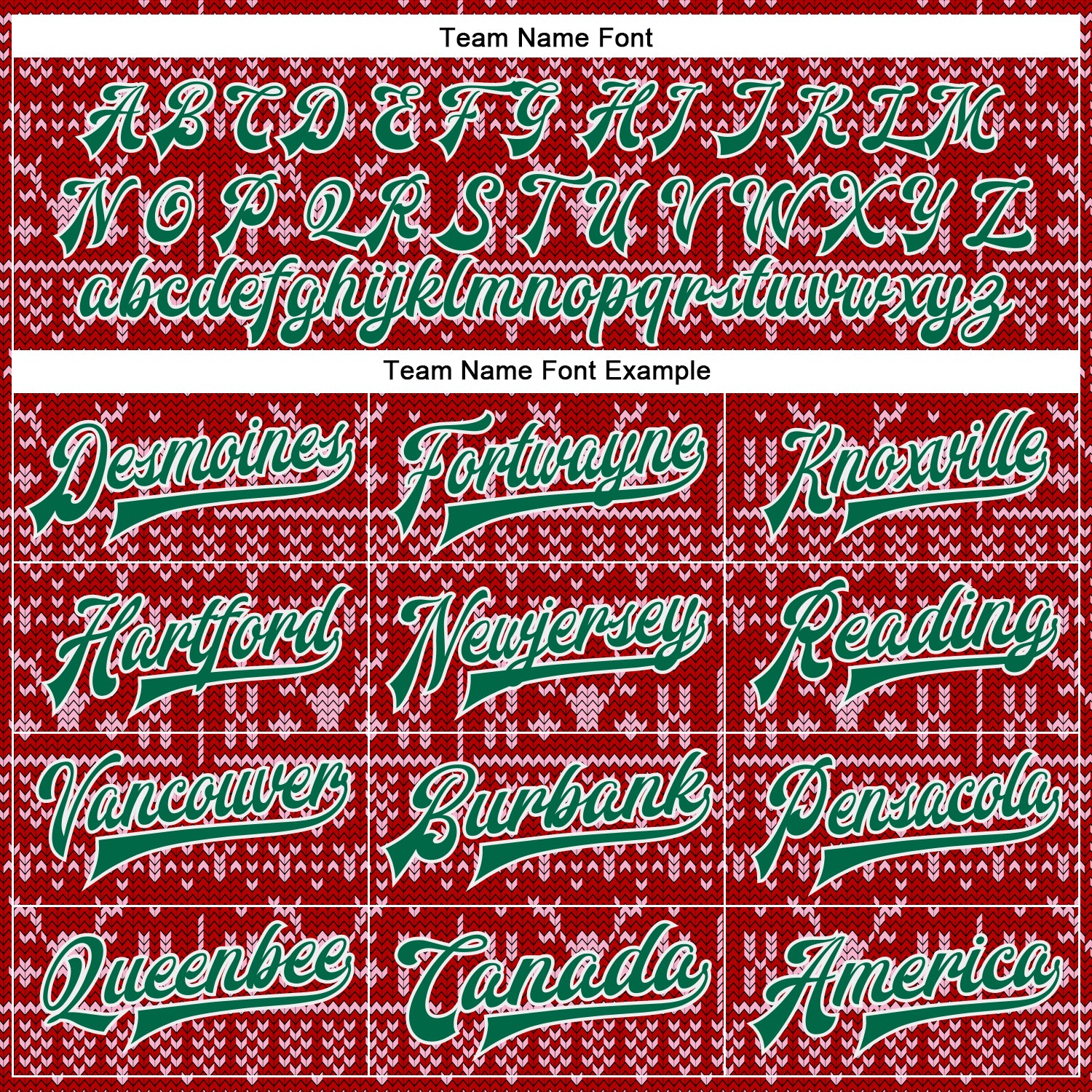 Custom Red Kelly Green-White Christmas 3D Bomber Full-Snap Varsity Letterman Jacket