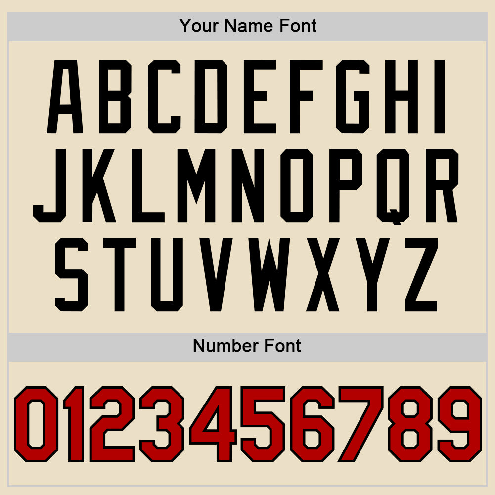 Custom Cream Red-Black Bomber Full-Snap Varsity Letterman Two Tone Hoodie Jacket