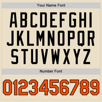 Custom Cream Orange-Black Bomber Full-Snap Varsity Letterman Two Tone Hoodie Jacket