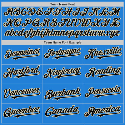 Custom Powder Blue Black-Cream Bomber Full-Snap Varsity Letterman Two Tone Hoodie Jacket