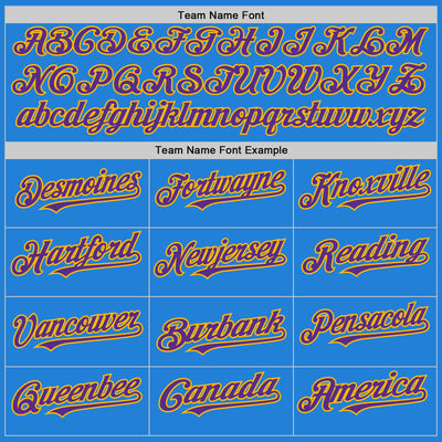 Custom Powder Blue Purple-Gold Bomber Full-Snap Varsity Letterman Two Tone Hoodie Jacket