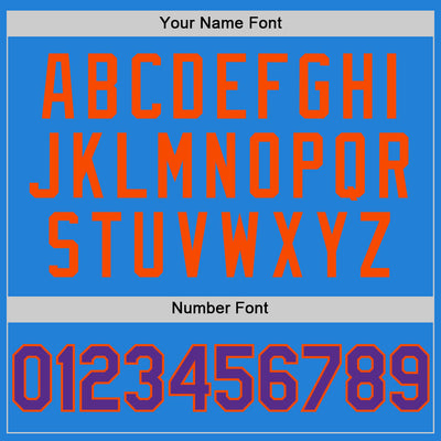 Custom Powder Blue Purple-Orange Bomber Full-Snap Varsity Letterman Two Tone Hoodie Jacket