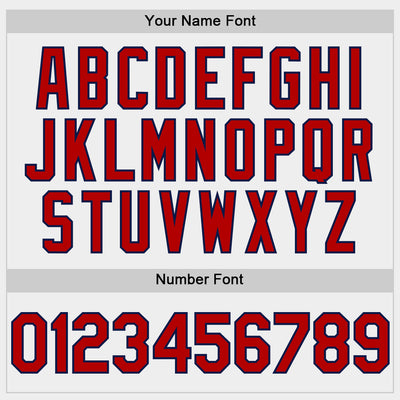 Custom White Red-Navy Bomber Full-Snap Varsity Letterman Hoodie Jacket