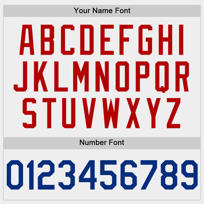 Custom White Royal-Red Bomber Full-Snap Varsity Letterman Hoodie Jacket