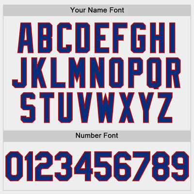 Custom White Royal-Red Bomber Full-Snap Varsity Letterman Hoodie Jacket